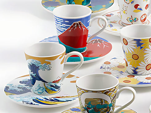 Hokusai expresso cups